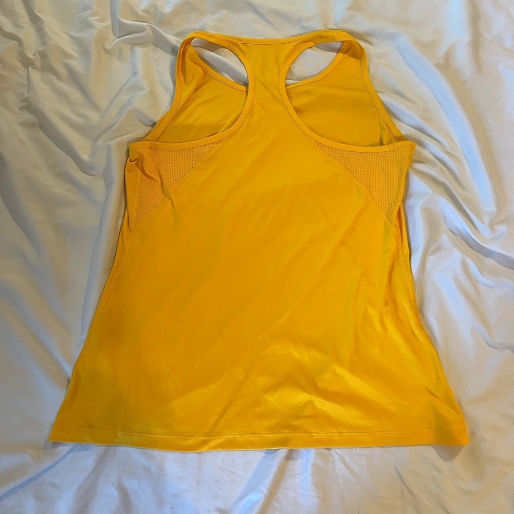 Nike Women’s Racerback Tank Orange - Picture 2 of 3
